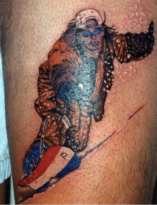 1995 snowboard tattoo