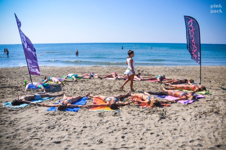 beach yoga grand travers