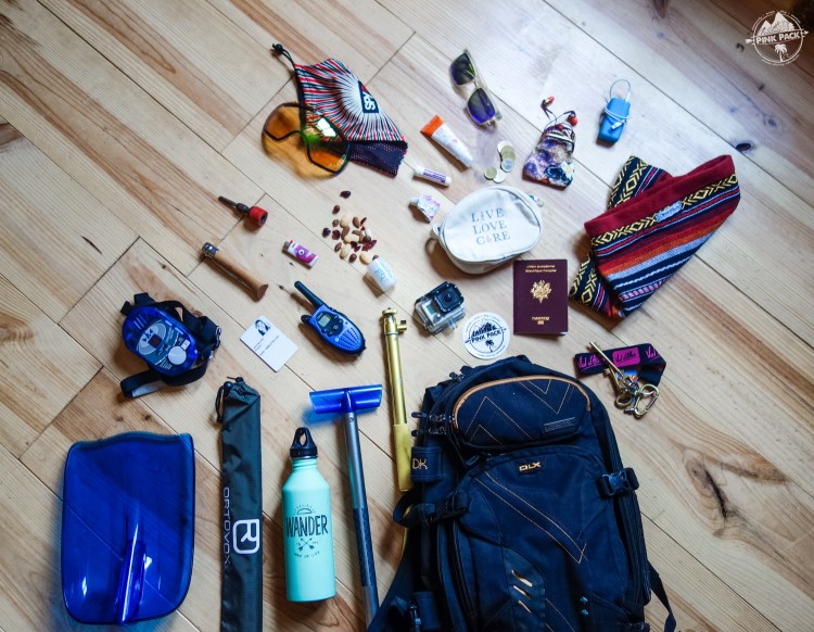 whats in my pink pack bag - winter edition 1