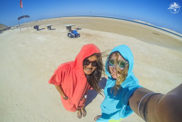 On était bien en bikini ! Sous nos My Poncho !